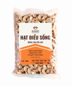 Nhân Hạt Điều Sống Nguyên Hạt DK Harvest 500g – Nguyên Liệu Làm Sữa Hạt, Bơ và Salad