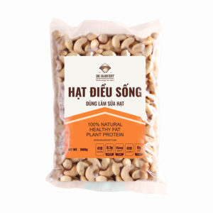 Nhân Hạt Điều Sống Nguyên Hạt DK Harvest 500g – Nguyên Liệu Làm Sữa Hạt, Bơ và Salad