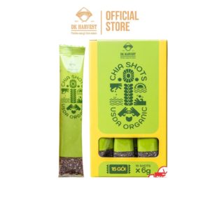 Hạt Chia Shot DK Harvest – Nhập Khẩu, 1 Hộp 15 Gói Nhỏ (15x6g)