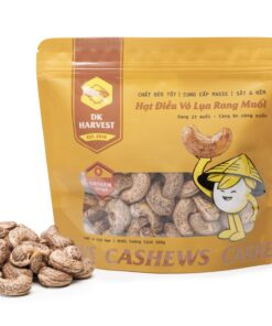 Túi 350g Hạt Điều Vỏ Lụa Size W180 - Rang Ít Muối DK Harvest - Hạt Điều Bình Phước Size Lớn Nhất- Sản Phẩm Mùa Tết