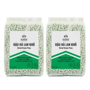 Đậu Hà Lan Khô DK HARVEST Nhập khẩu Canada (Ngâm nước 8 tiếng ra 1,1kg đậu tươi) - Túi 500g/1kg, Hỗ Trợ Ăn Kiêng, Làm Salad